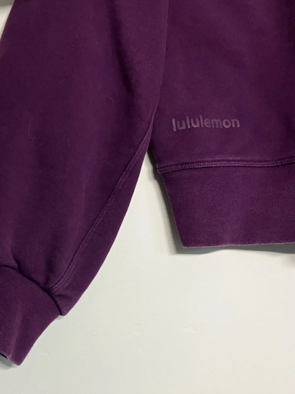 lululemon athletica oversized crop sweatshirt purple womens size 4